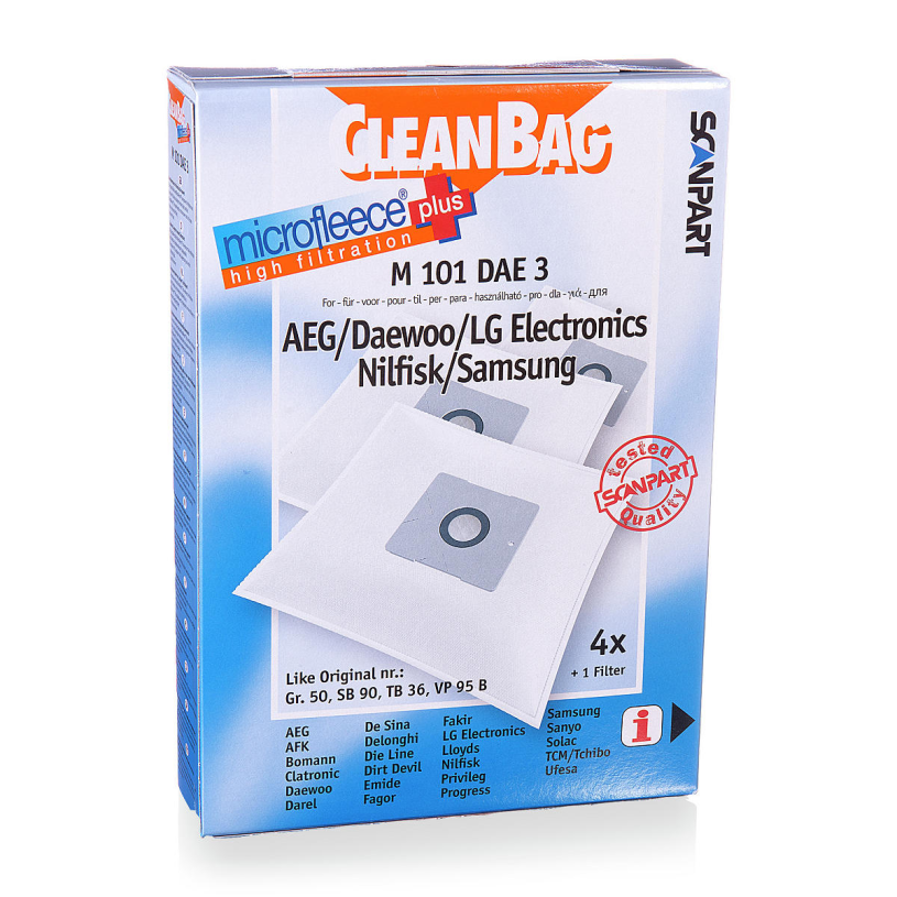 CleanBag M101DAE3 Samsung VP95B Mirco+ 4 stuks