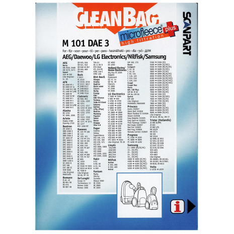 CleanBag M101DAE3 Samsung VP95B Mirco+ 4 stuks