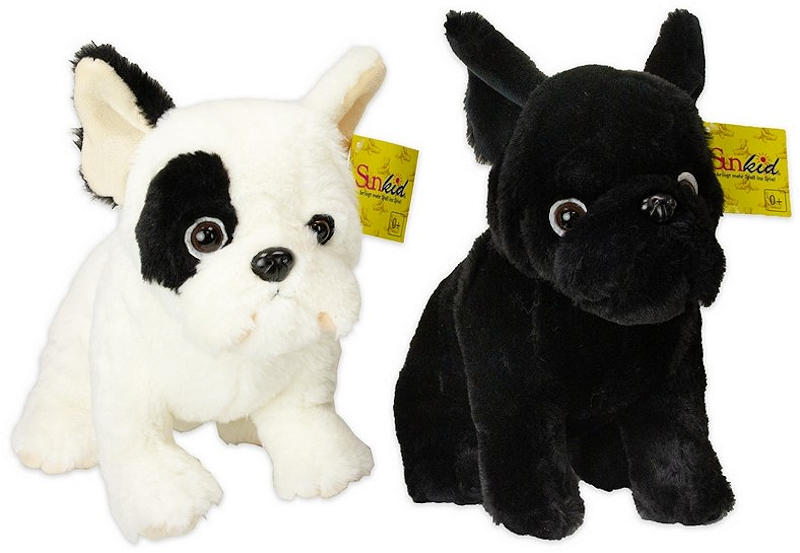 Pluche Bull Dog 30cm assorti