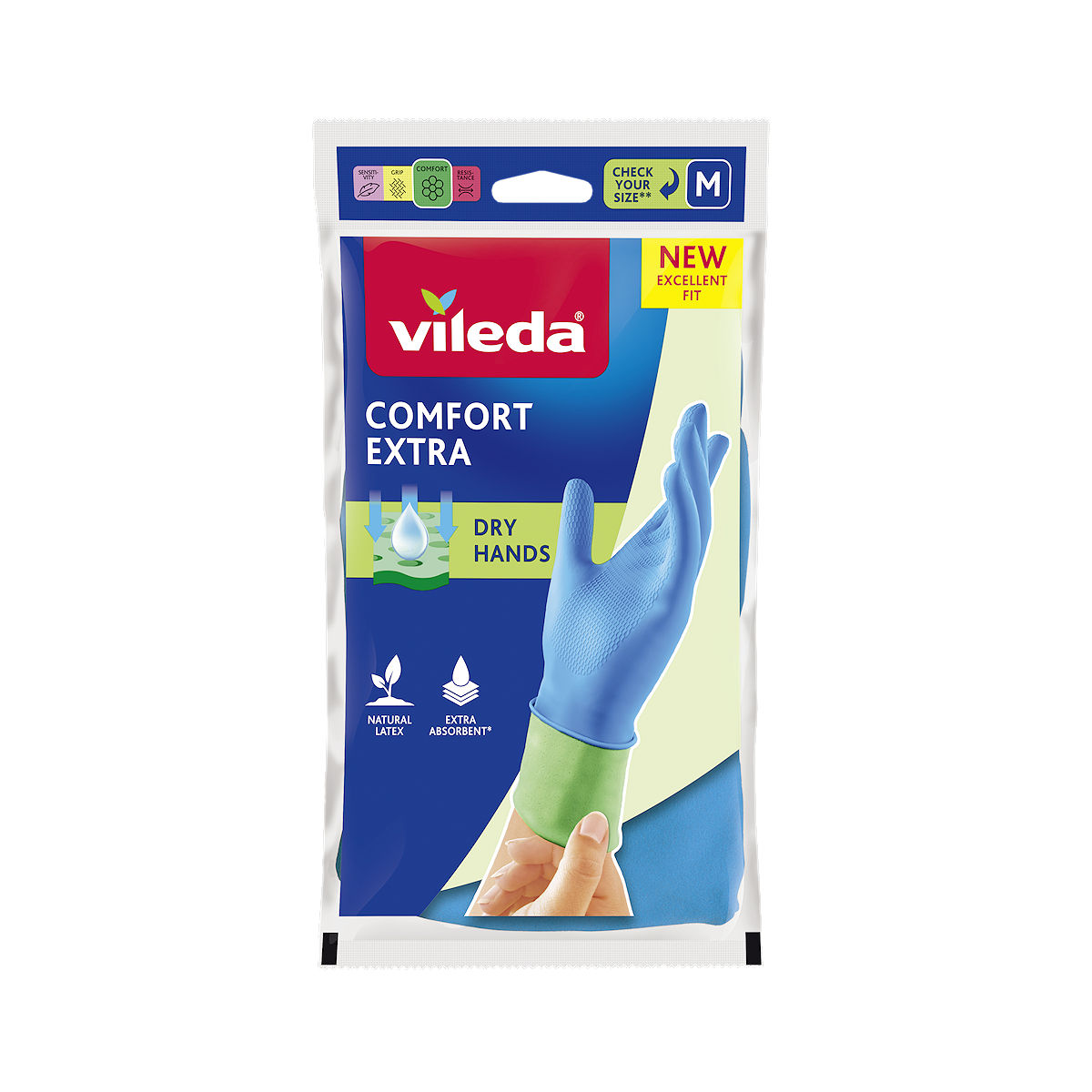 Vileda Huishoudhandschoen Comfort Extra - M