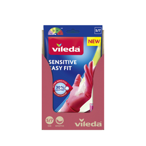 Vileda Huishoudhandschoen Sensitive Easy Fit - M