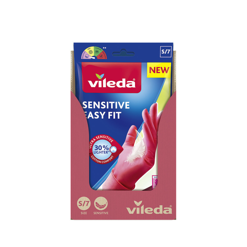 Vileda Huishoudhandschoen Sensitive Easy Fit - M
