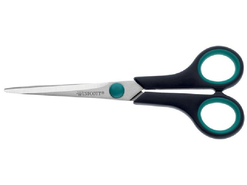 Westcott Schaar Easy Grip 18cm rvs, soft grip