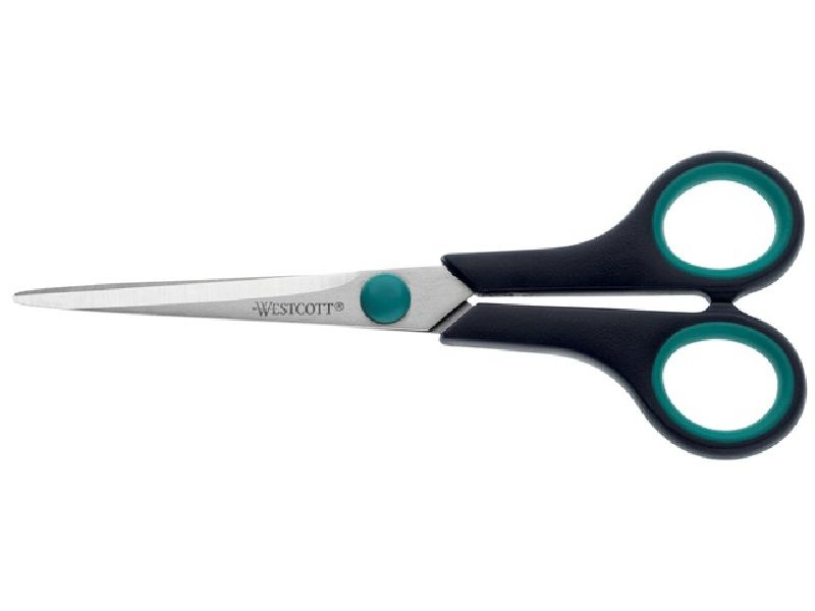 Westcott Schaar Easy Grip 18cm rvs, soft grip