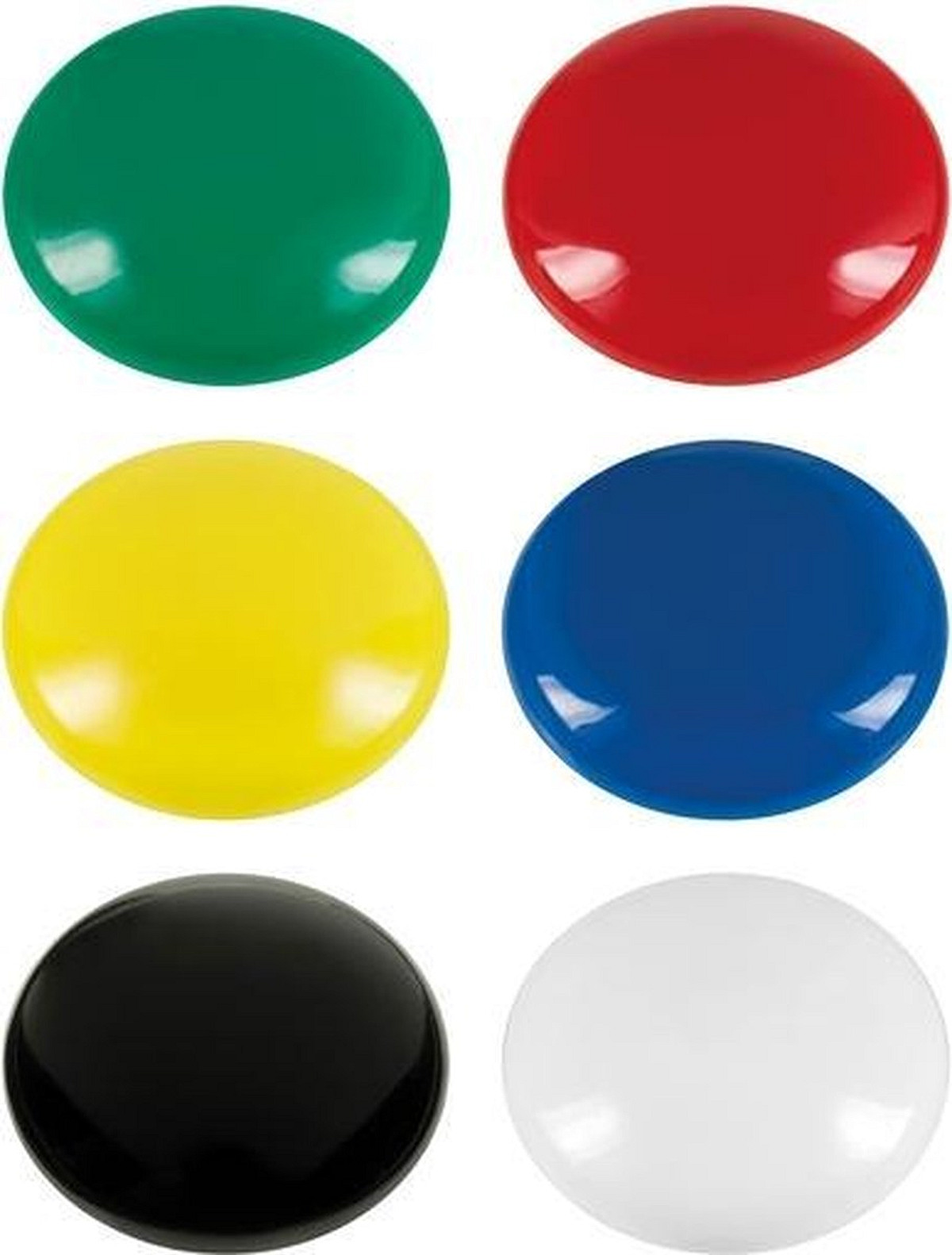 Magneet Westcott 25mm assorti 6 stuks