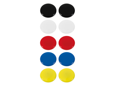 Magneet Westcott 30mm assorti pak a 10 stuks