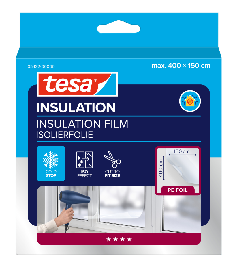 Tesa Moll Thermo Cover Raam Isolatiefolie 1,5x4m
