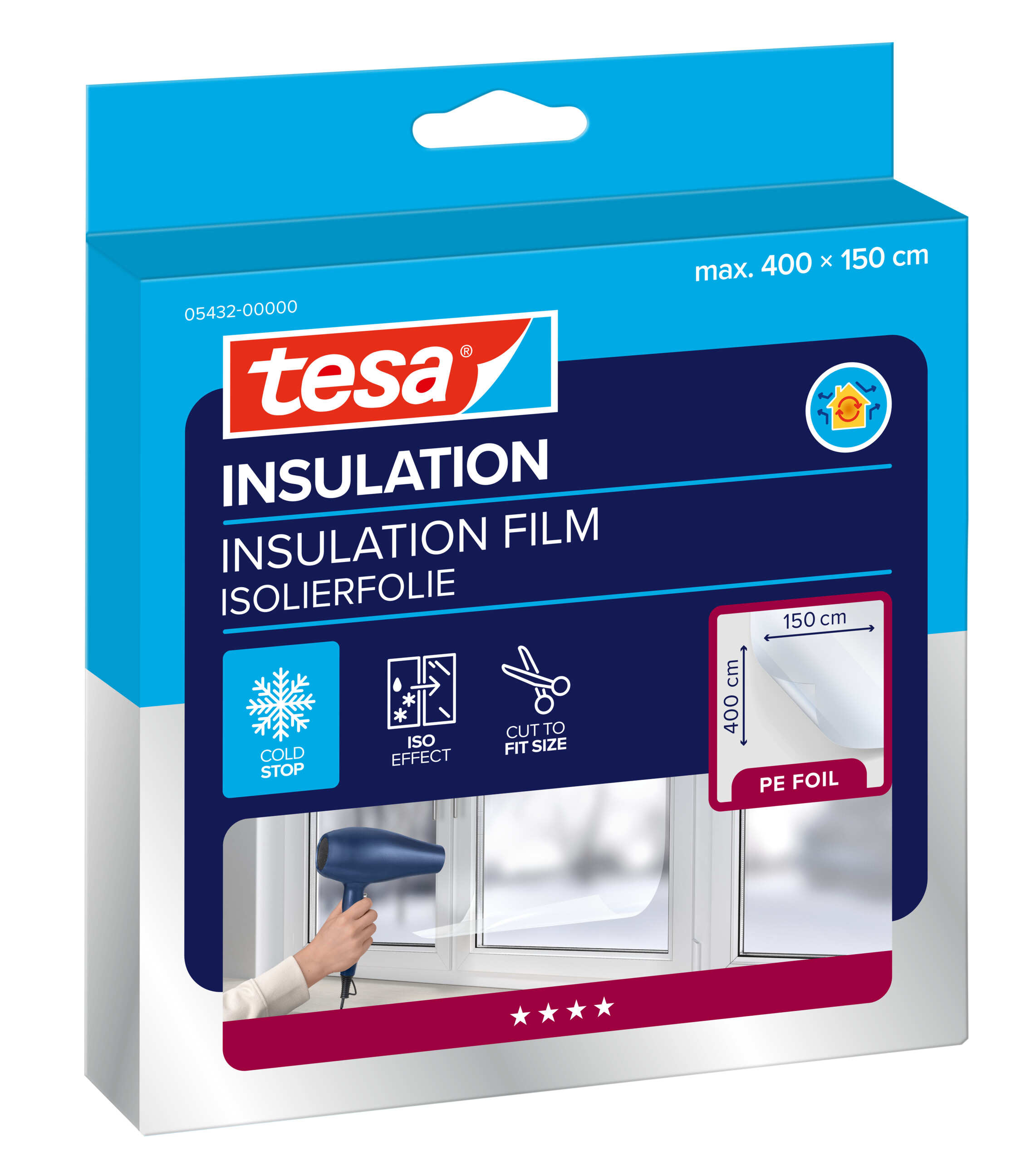 Tesa Moll Thermo Cover Raam Isolatiefolie 1,5x4m