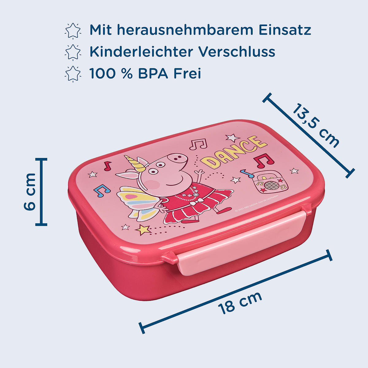 Peppa Pig lunchbox met bakje