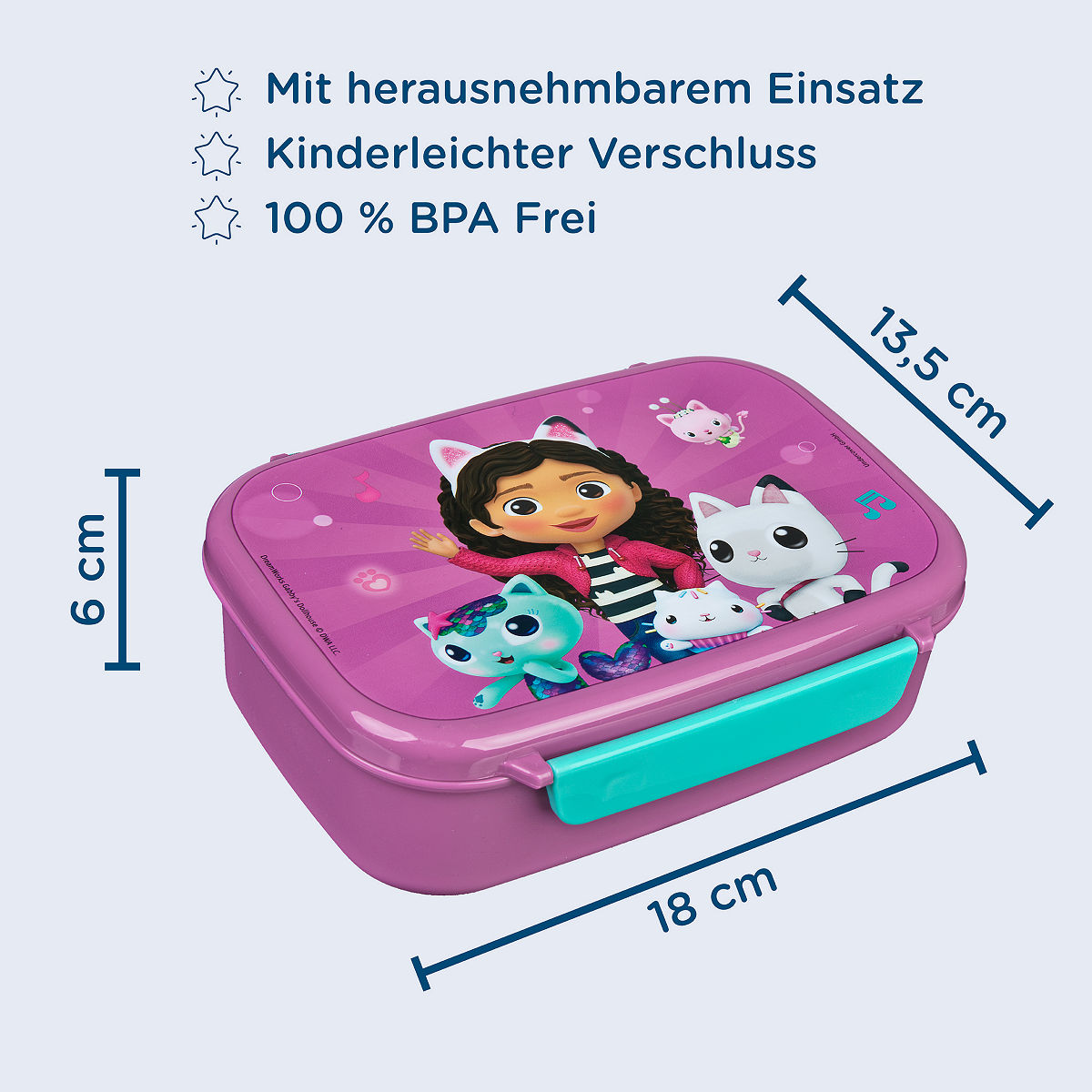 Gabby's Dollhouse lunchbox met bakje