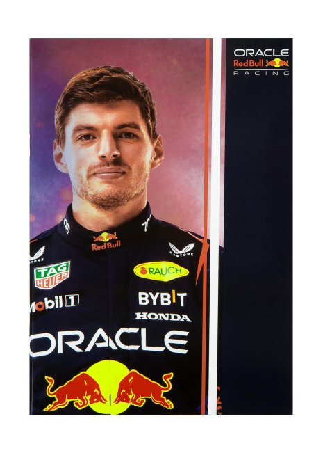 Red Bull Max Verstappen schrift A5 lijn 3 stuks