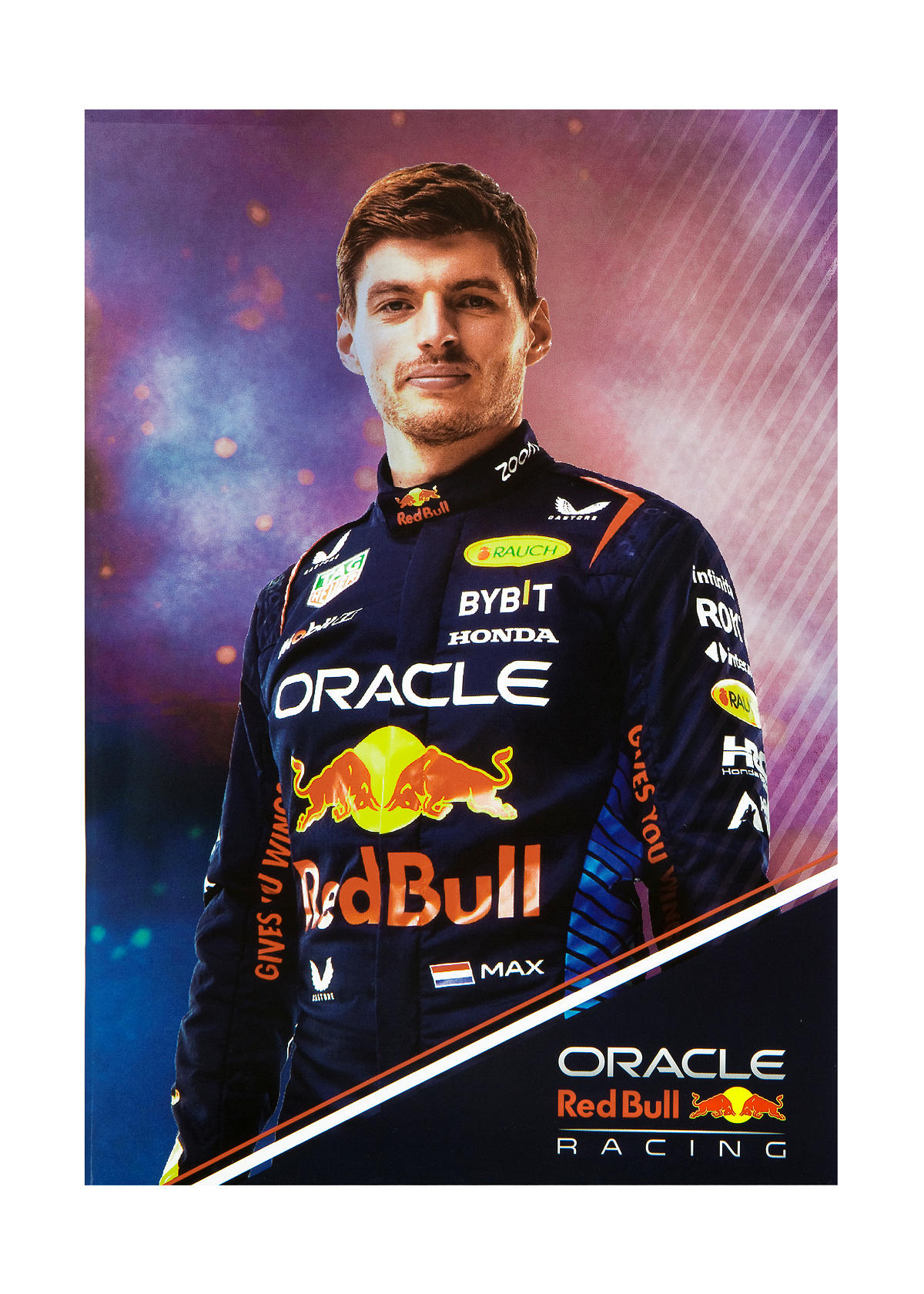 Red Bull Max Verstappen schrift A5 lijn 3 stuks