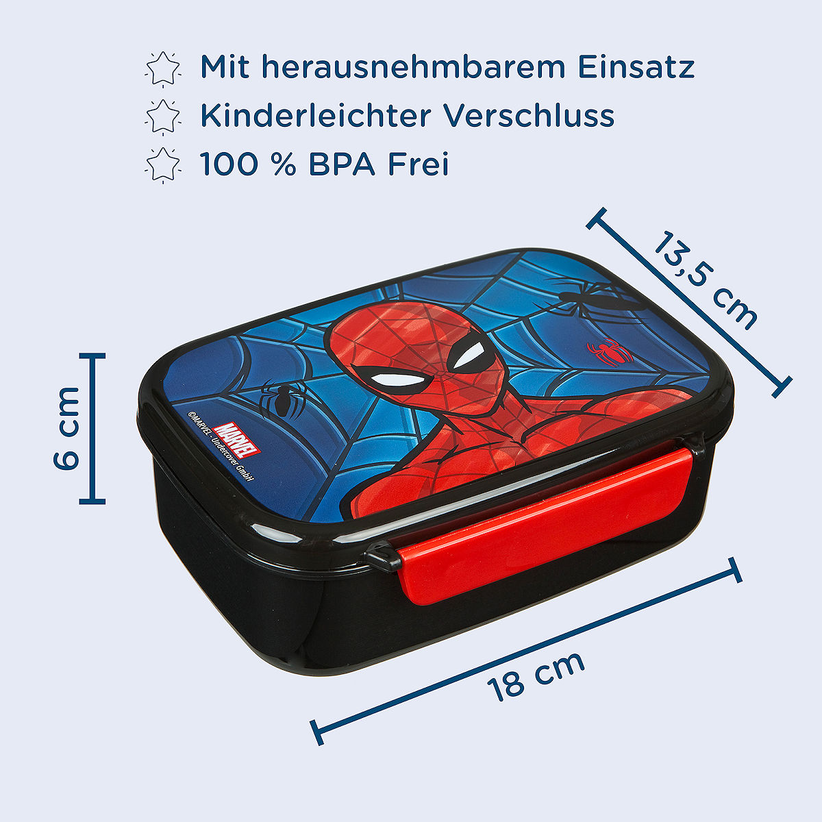 Spider-Man lunchbox met bakje