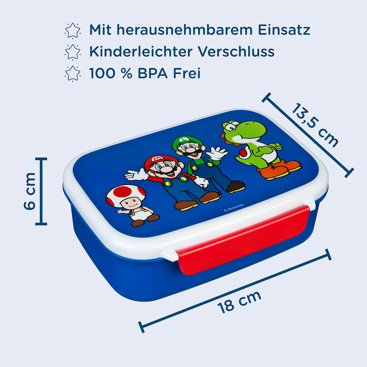 Super Mario lunchbox met bakje