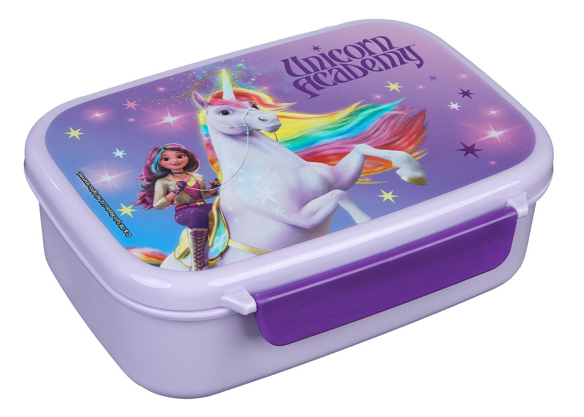 Unicorn Academy lunchbox met bakje