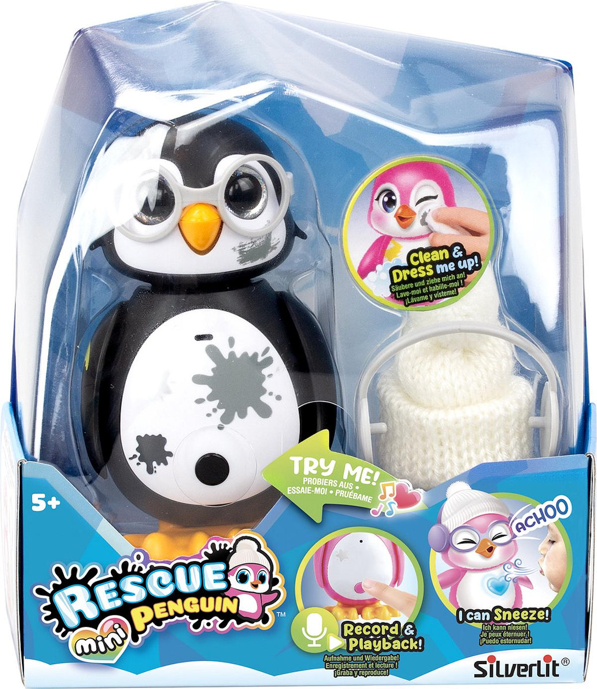Silverlit Rescue Penguin mini - zwart
