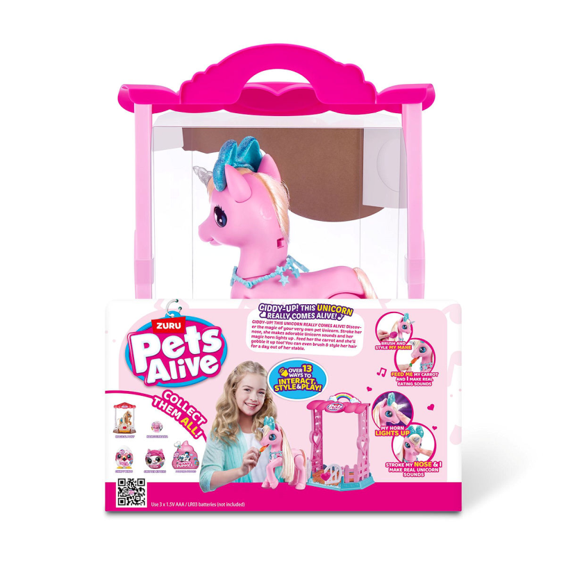 Zuru Pets Alive My Magical Unicorn & Stable