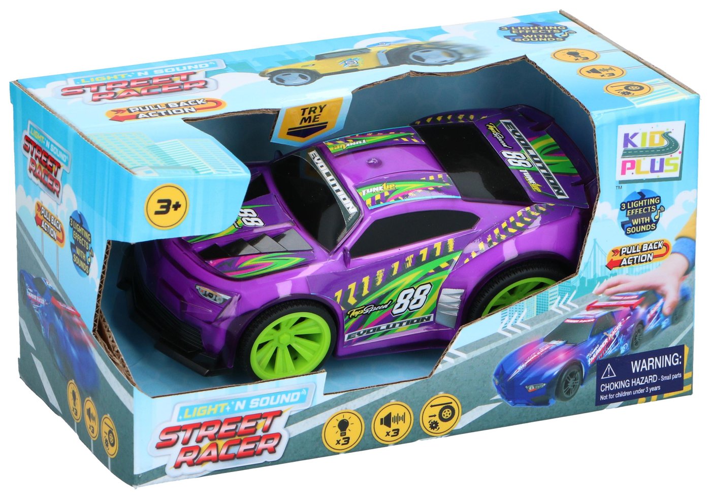 Street Racer 1:24 Evolution Racer met licht en geluid ass.