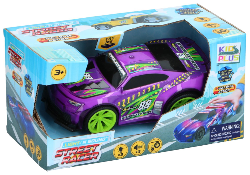 Street Racer 1:24 Evolution Racer met licht en geluid ass.