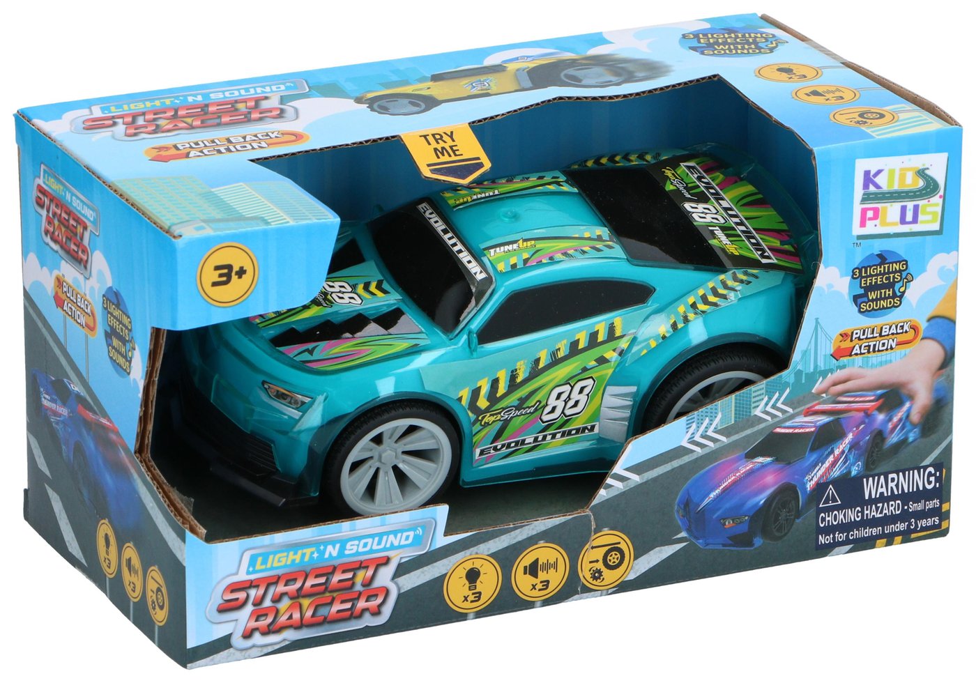 Street Racer 1:24 Evolution Racer met licht en geluid ass.