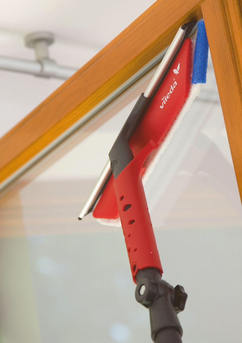 Vileda 2-in-1 raamtrekker met telescoopsteel