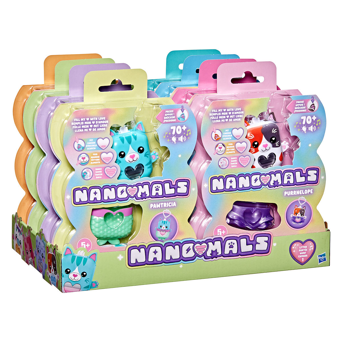 Hasbro Nano-Mals Electronic Fidget Pets assorti