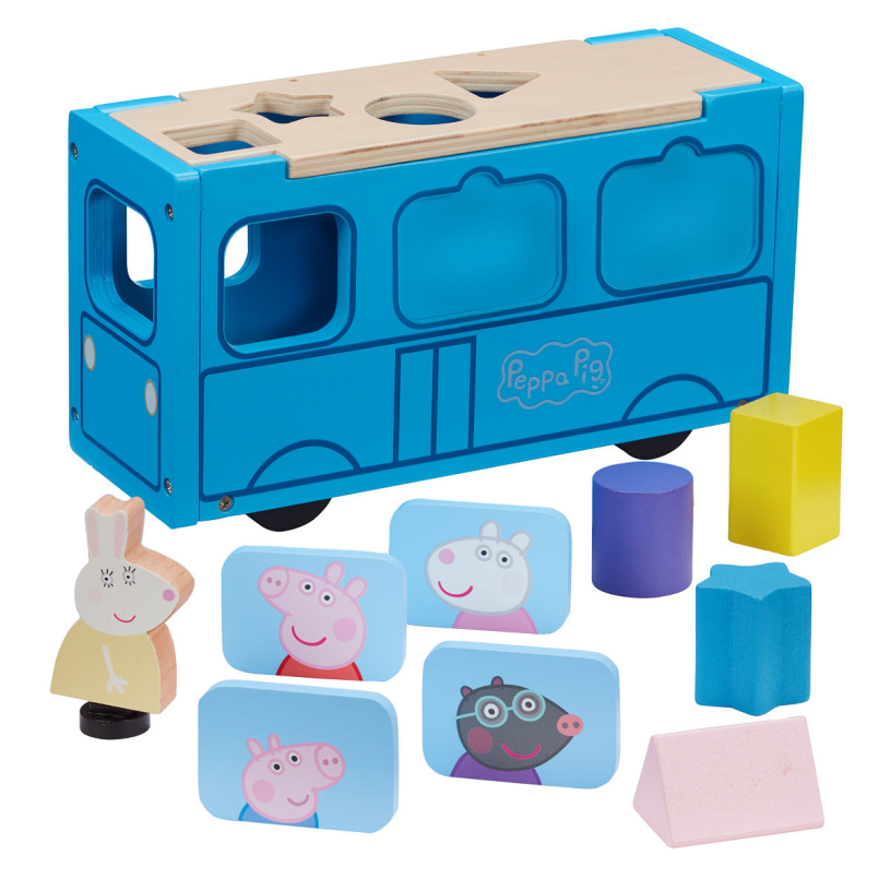 Peppa Pig Schoolbus vormenstoof