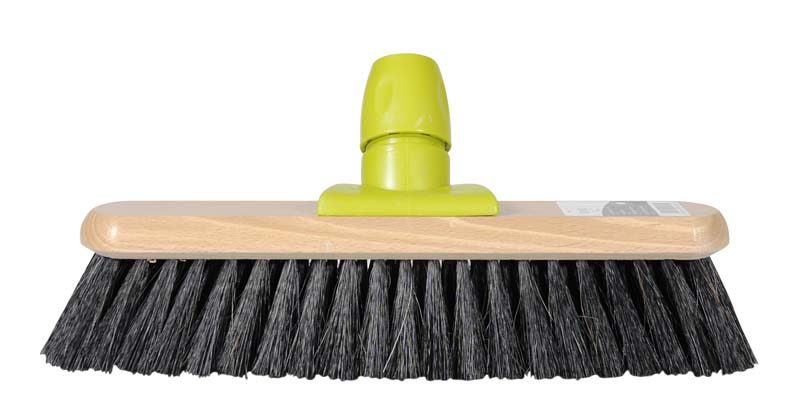 Linea zaalveger gelakt hout paardenhaar mix 30cm