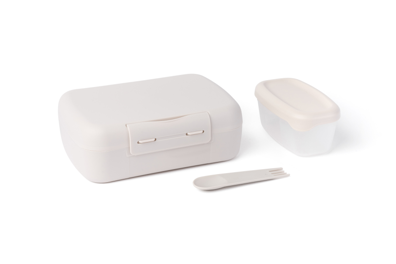 Amuse Lunchbox en Saladebox met spork - zand