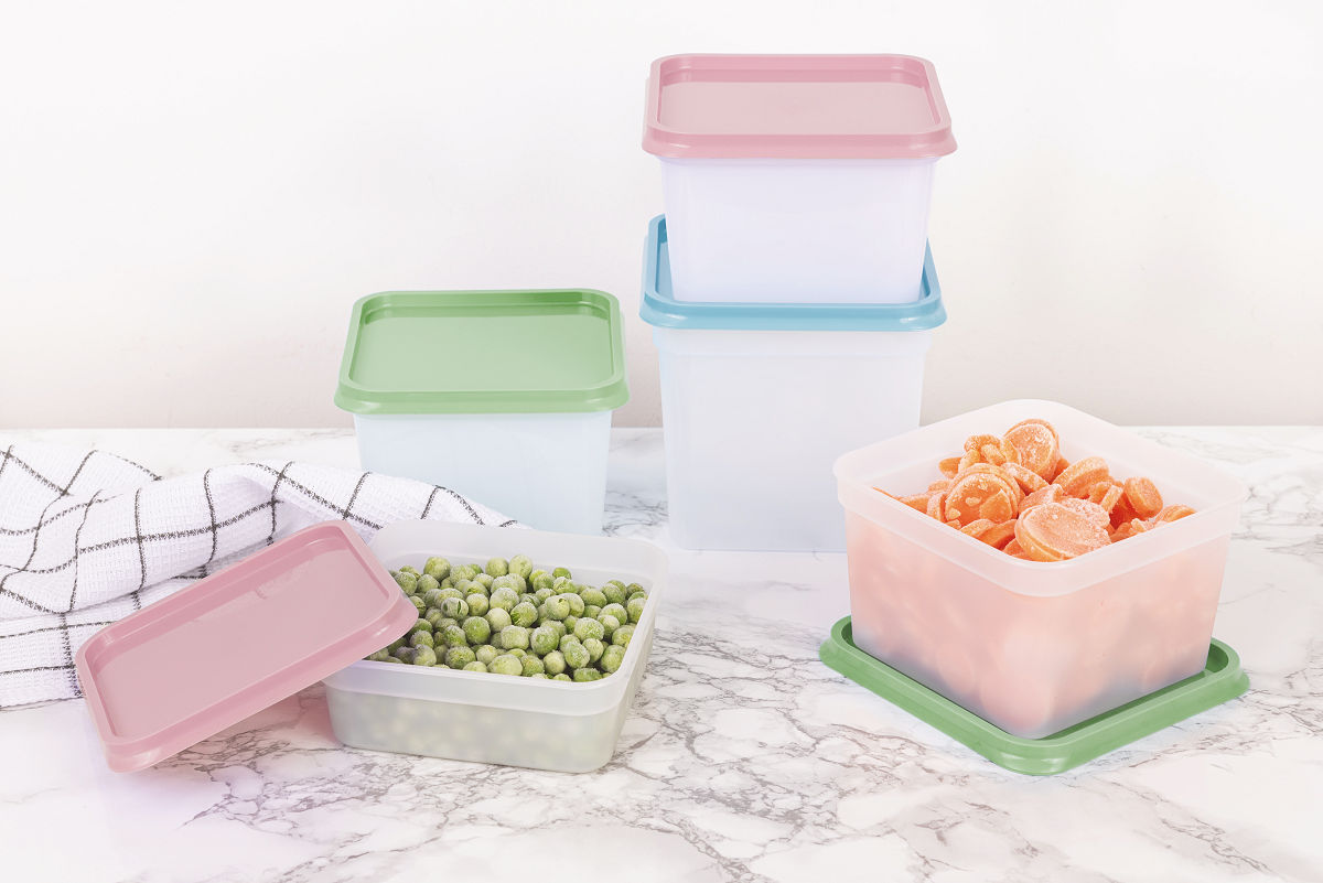 Amuse Amuse diepvriesdoos set 10 pcs - roze/groen/blauw