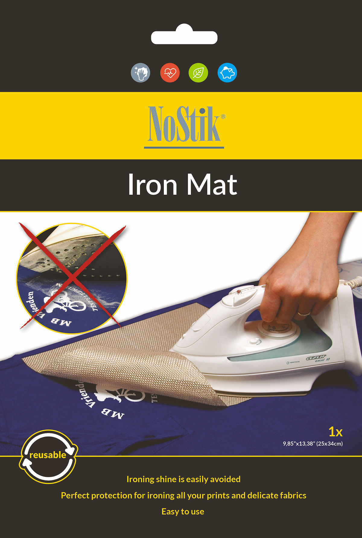 NoStik Strijkmat 25x34cm