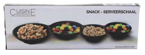 Cuisine Performance Serveerschaal 28x9x2,5cm mat zwart