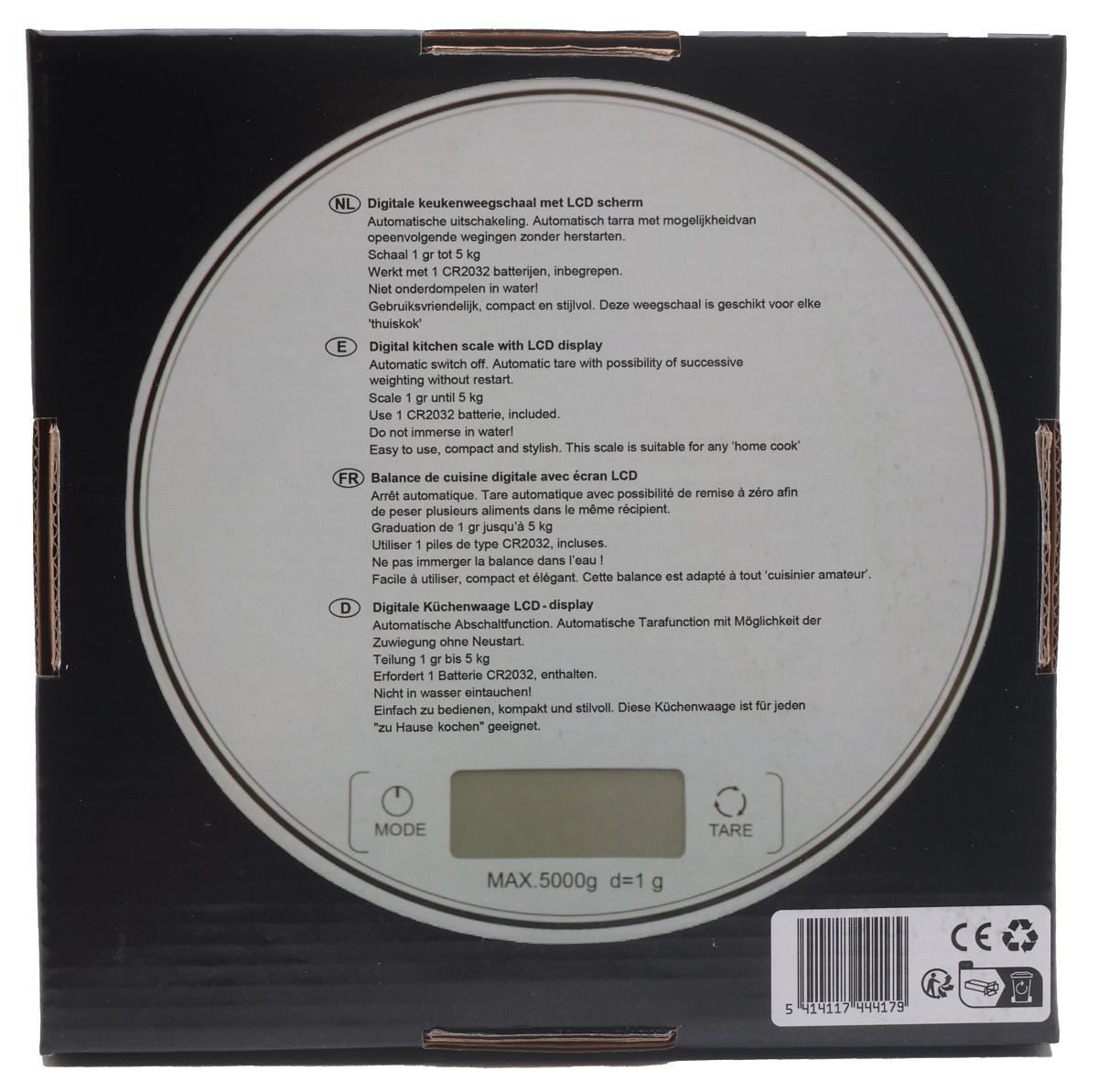 Cuisine Performance Keukenweegschaal 18,5cm