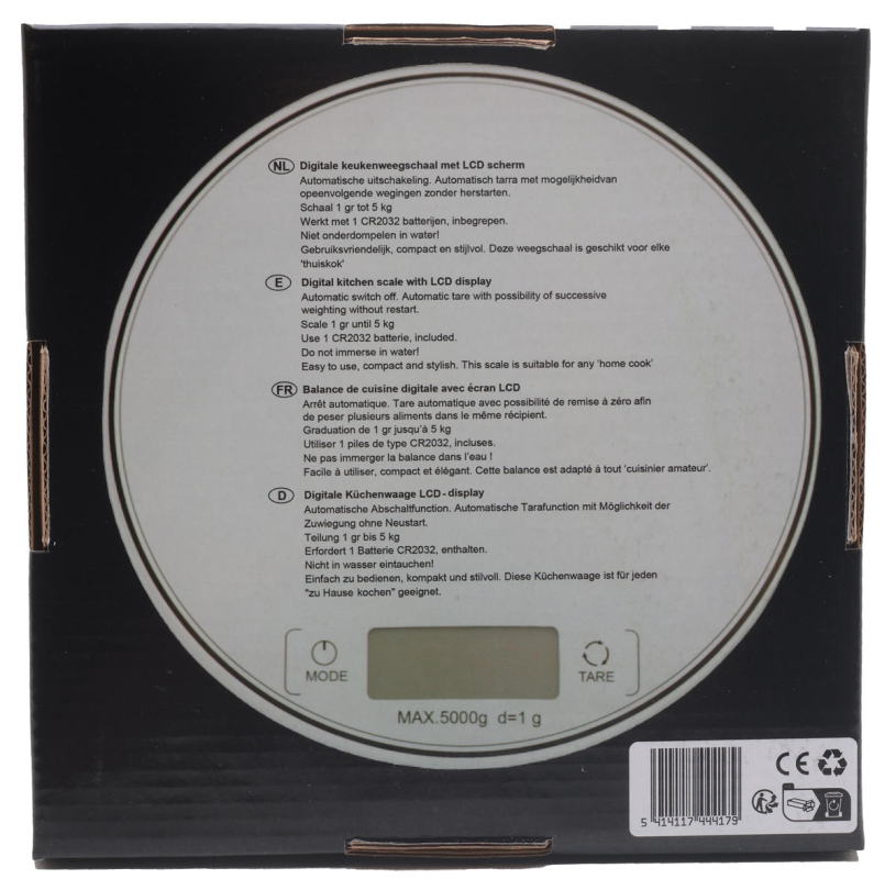 Cuisine Performance Keukenweegschaal 18,5cm
