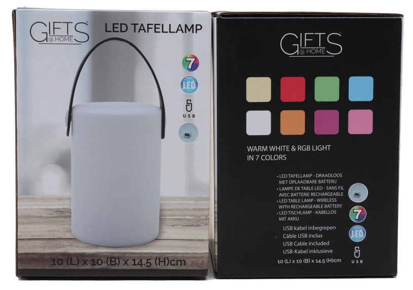 Tafellamp LED met handvat incl.usb kabel