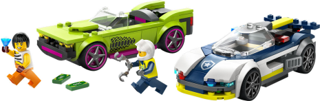 LEGO City Politie Politiewagen en snelle autoachtervolging