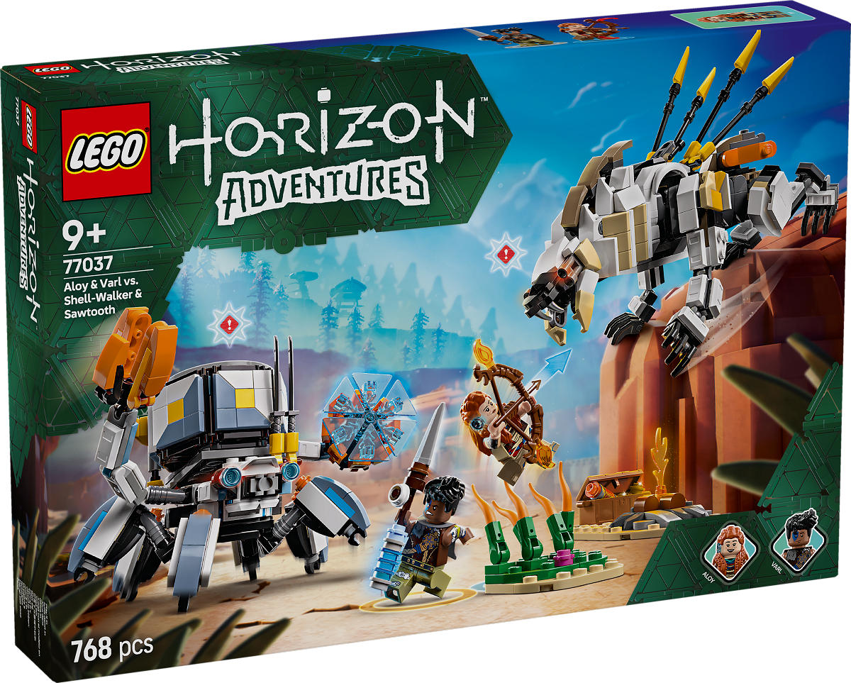 LEGO Horizon Aloy en Varl vs. Shell-Walker en Sawtooth