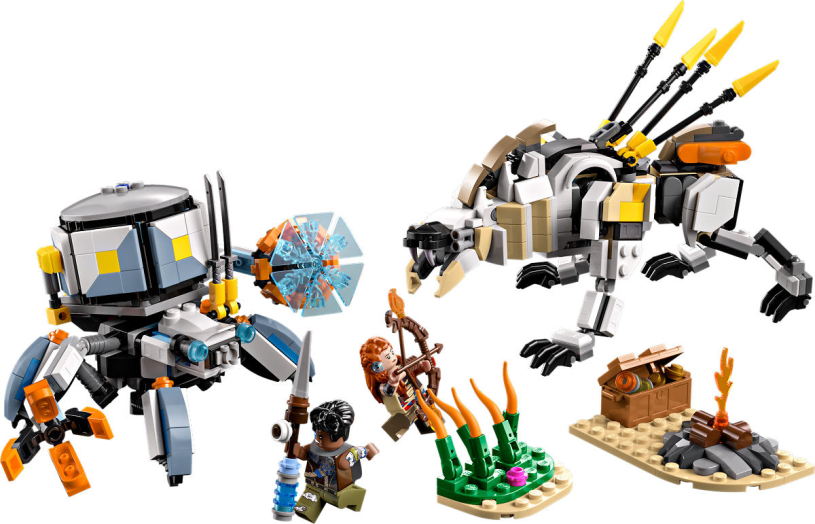 LEGO Horizon Aloy en Varl vs. Shell-Walker en Sawtooth