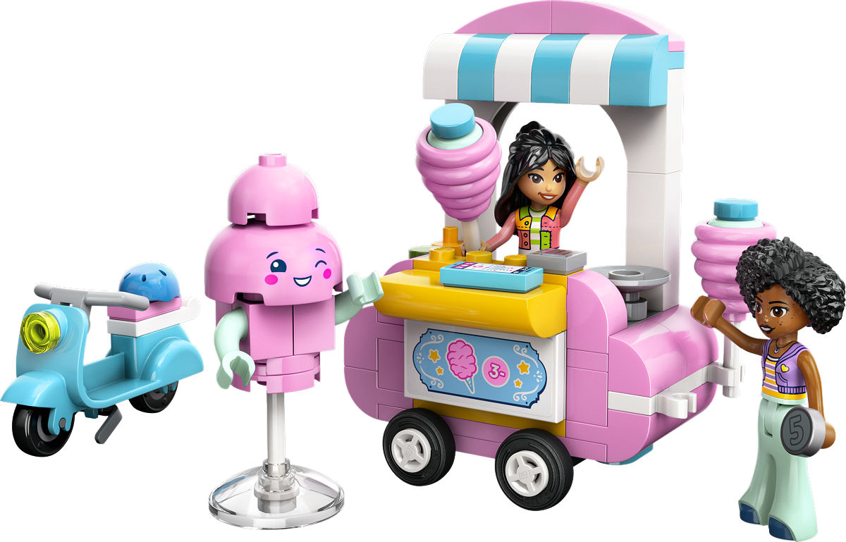 LEGO Friends Suikerspinkraam en scooter