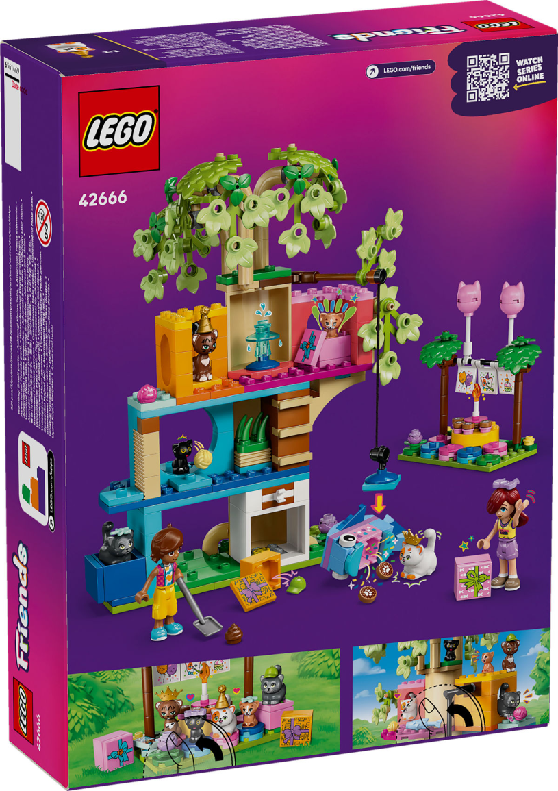 LEGO Friends Kattenverjaardagsfeestje en boomhut
