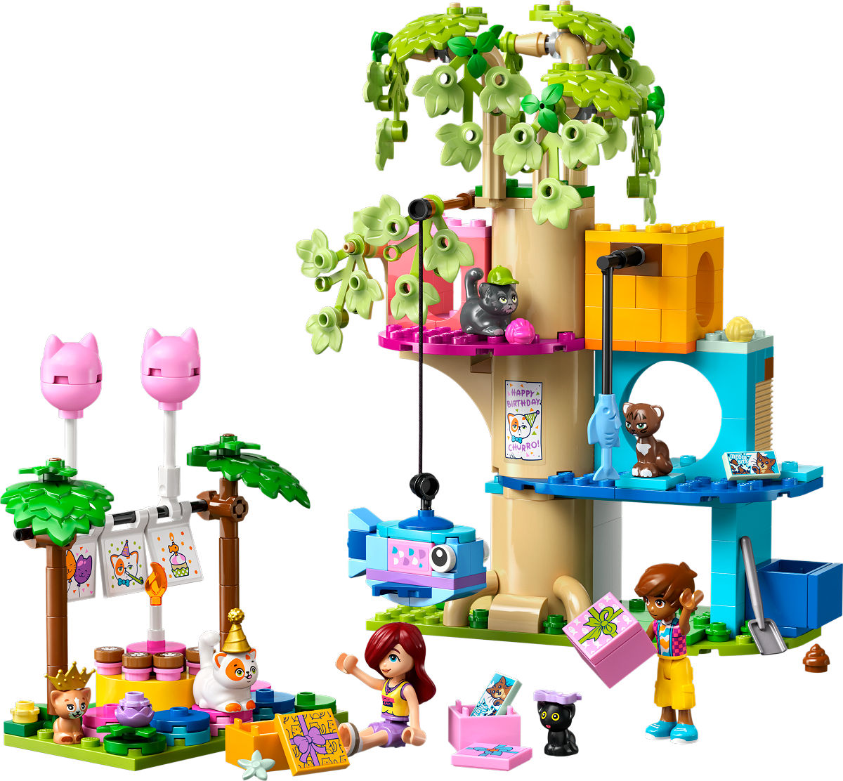 LEGO Friends Kattenverjaardagsfeestje en boomhut