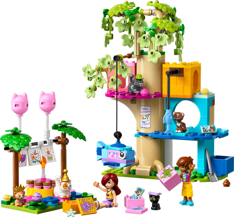 LEGO Friends Kattenverjaardagsfeestje en boomhut