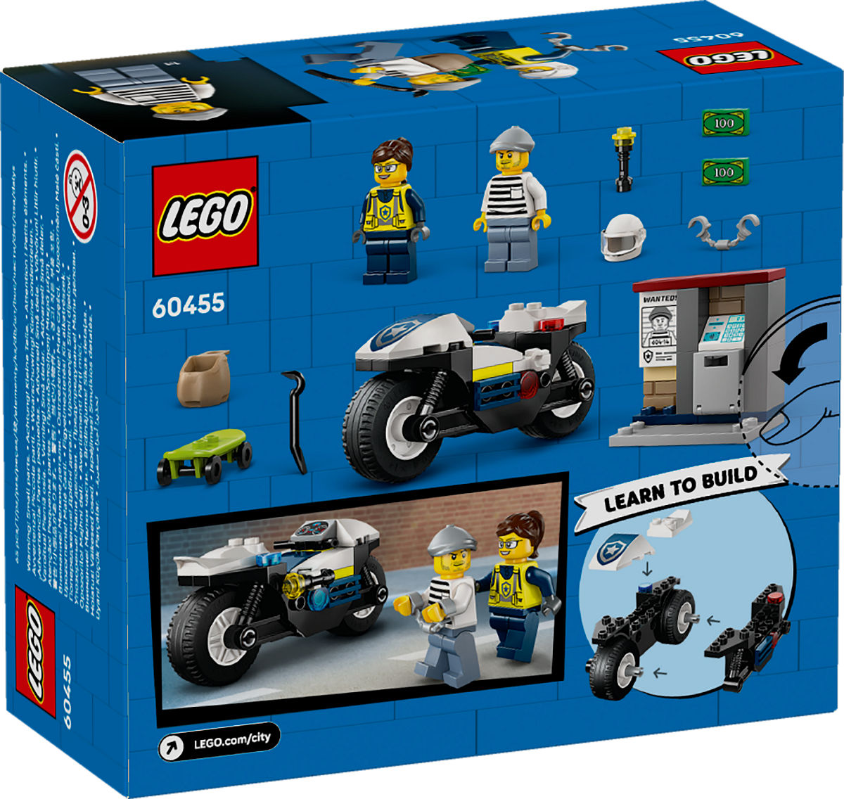 LEGO City Politie Achtervolging op politiemotor