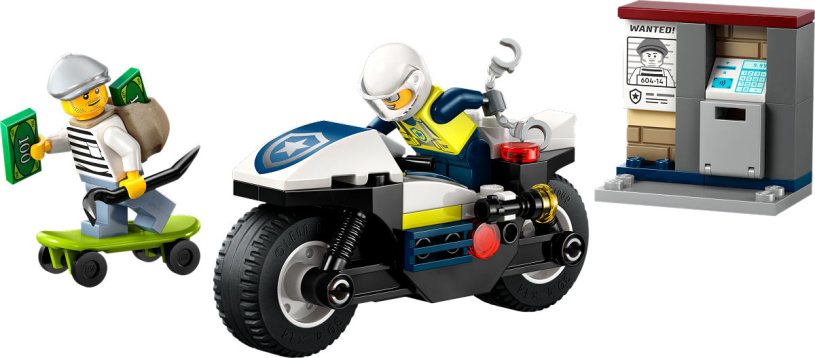 LEGO City Politie Achtervolging op politiemotor