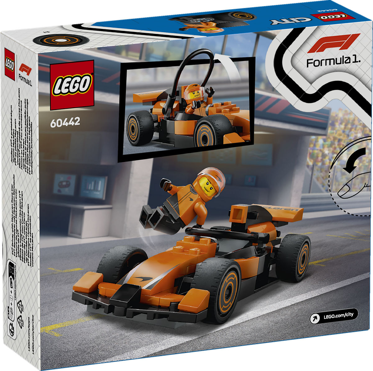 LEGO City F1 coureur met McLaren racewagen