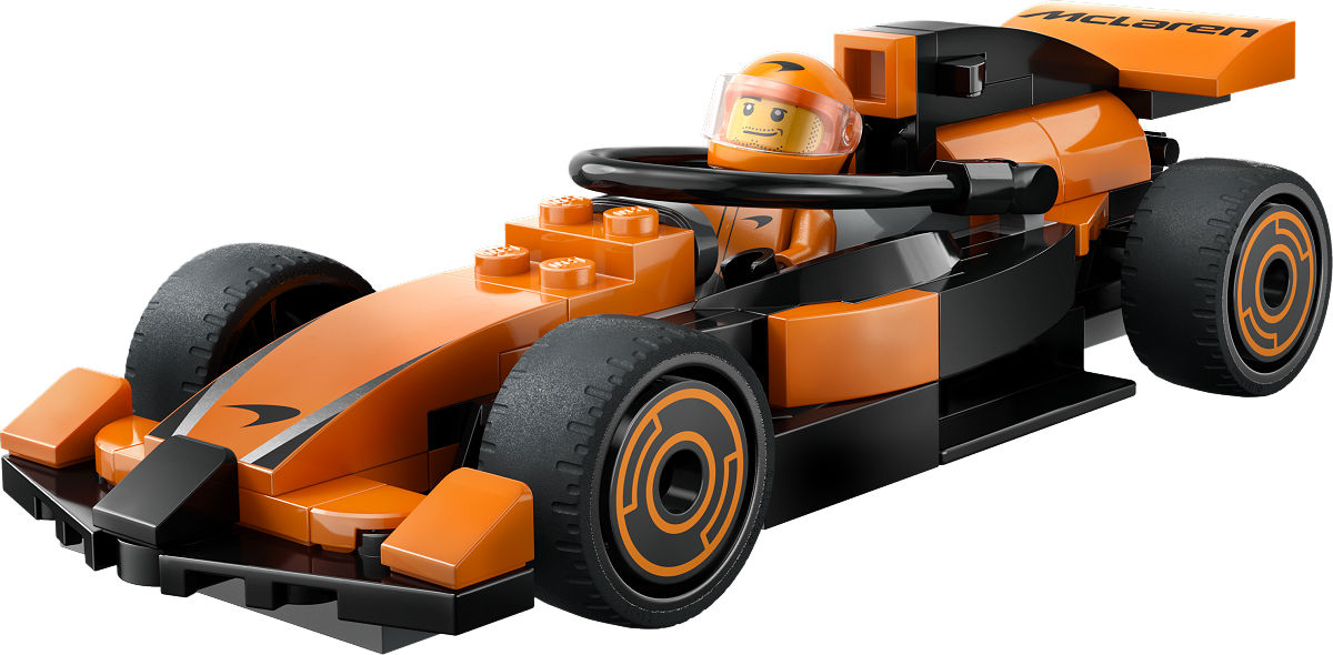 LEGO City F1 coureur met McLaren racewagen