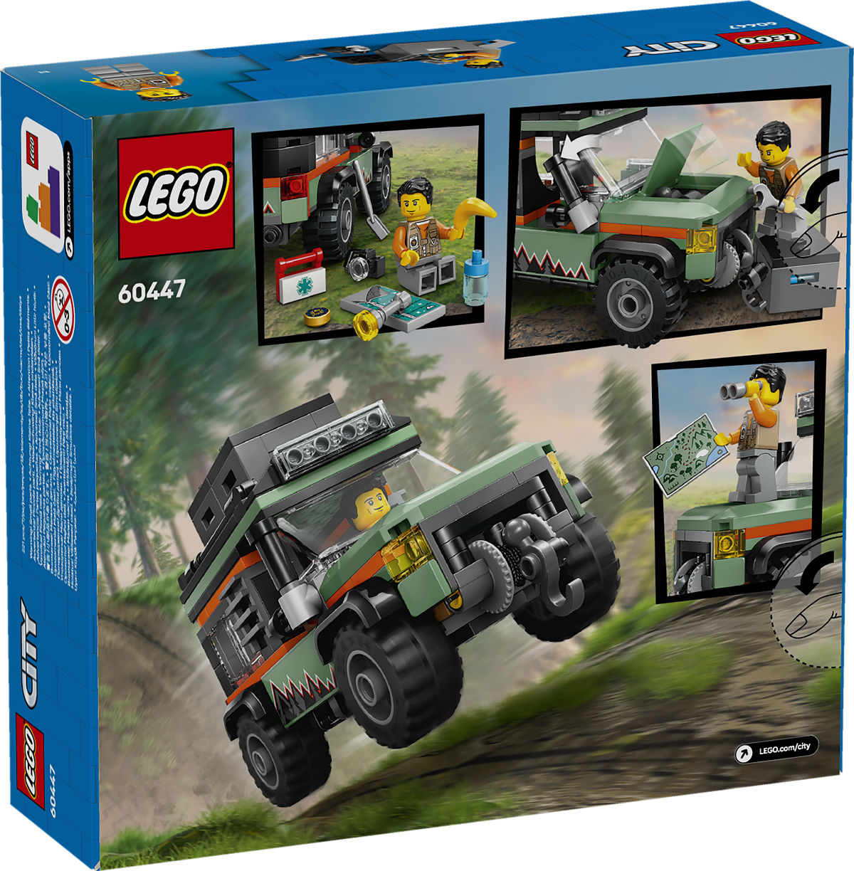 LEGO City Voertuigen 4x4 terreinwagen voor in de bergen