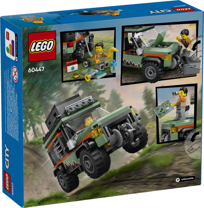 LEGO City Voertuigen 4x4 terreinwagen voor in de bergen