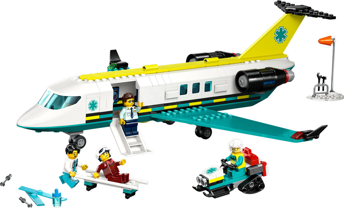 LEGO City Voertuigen Ambulancevliegtuig