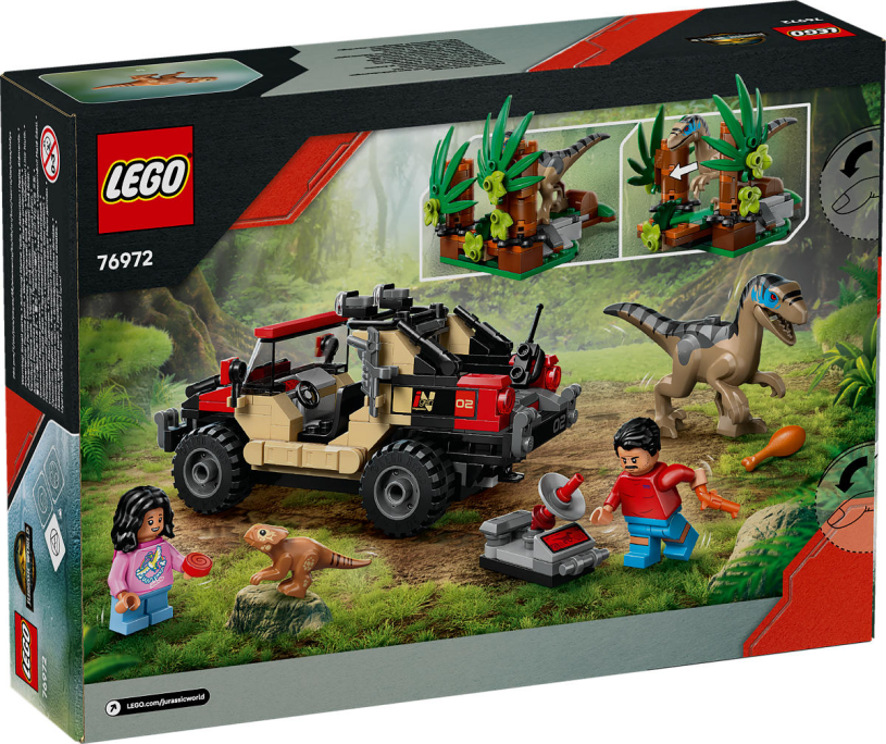 LEGO Jurassic World Offroad raptorontsnapping
